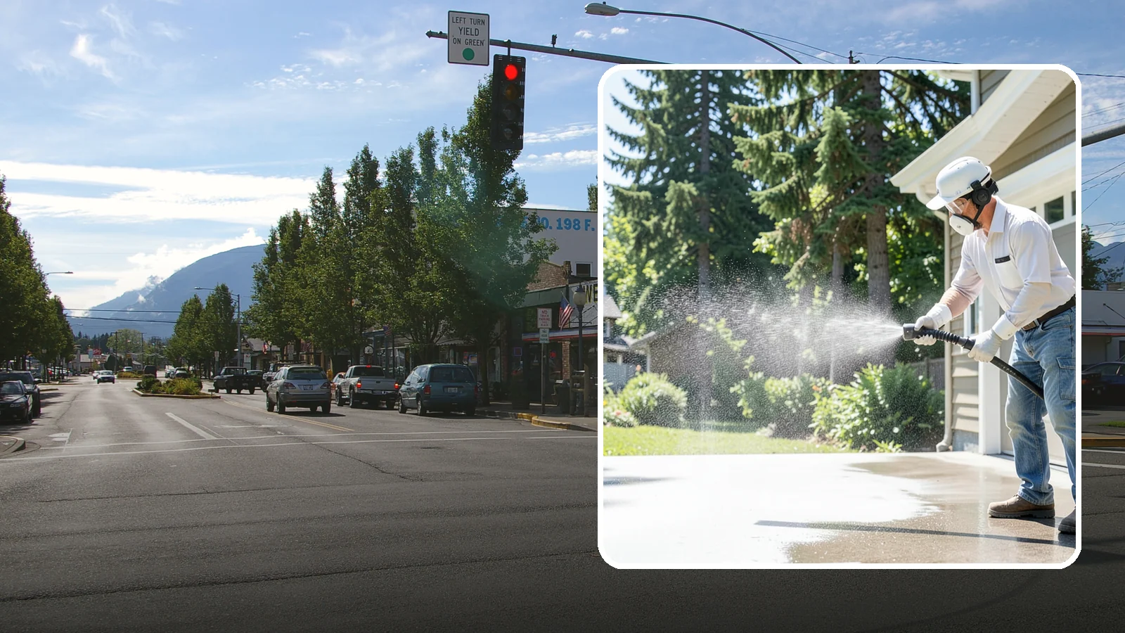Plastic Cleaning in North Bend, King County, WA - Cleaning of exterior plastic and vinyl fixtures, furniture, and trim that removes grime, mold, and chalking gently.