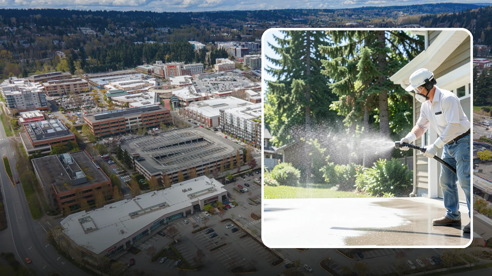 Plastic Cleaning in Redmond, King County, WA - Cleaning of exterior plastic and vinyl fixtures, furniture, and trim that removes grime, mold, and chalking gently.