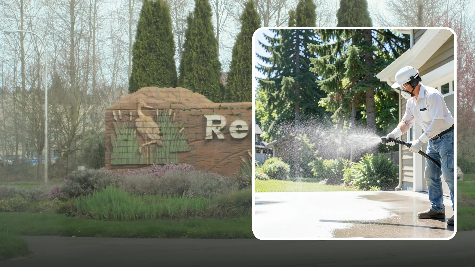 Plastic Cleaning in Renton, King County, WA - Cleaning of exterior plastic and vinyl fixtures, furniture, and trim that removes grime, mold, and chalking gently.