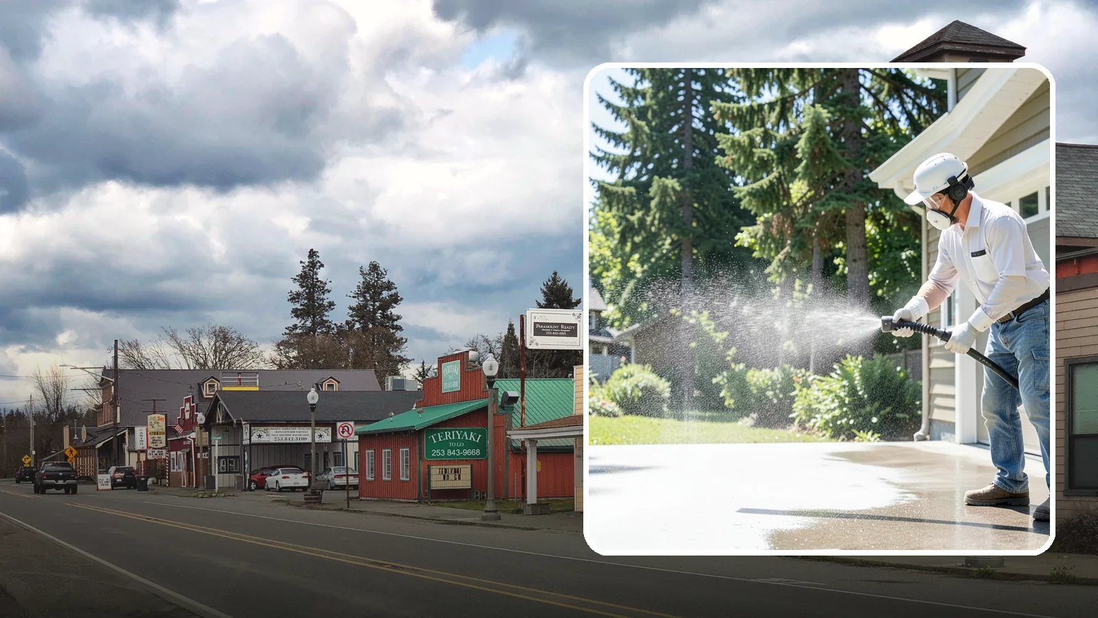 Plastic Cleaning in Roy, Pierce County, WA - Cleaning of exterior plastic and vinyl fixtures, furniture, and trim that removes grime, mold, and chalking gently.