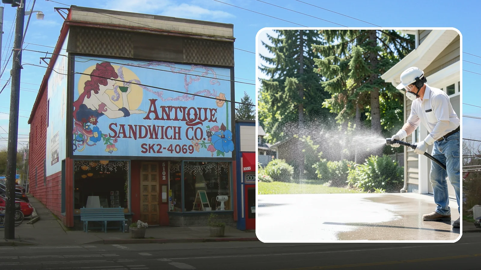 Plastic Cleaning in Ruston, Pierce County, WA - Cleaning of exterior plastic and vinyl fixtures, furniture, and trim that removes grime, mold, and chalking gently.