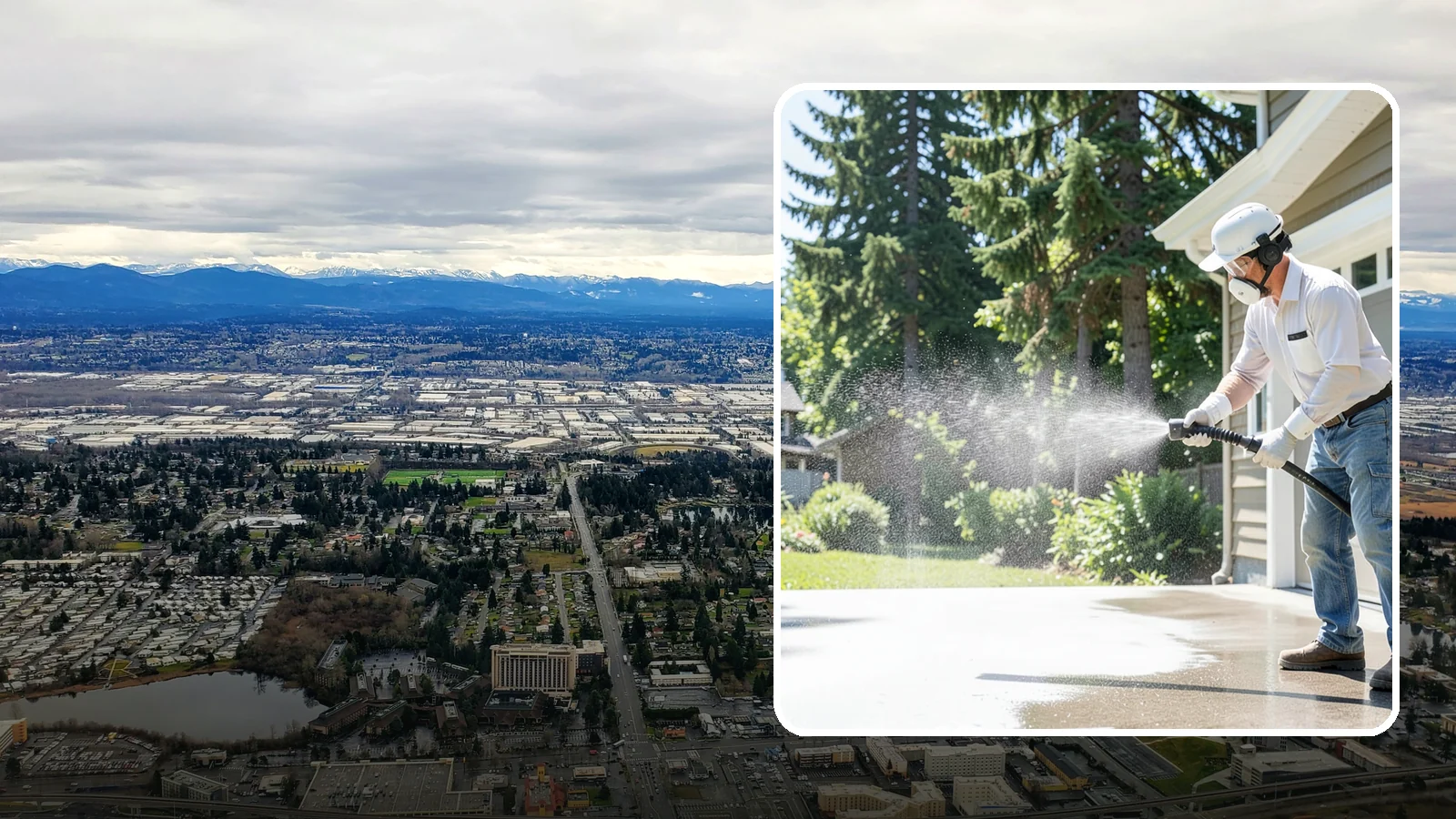 Plastic Cleaning in SeaTac, King County, WA - Cleaning of exterior plastic and vinyl fixtures, furniture, and trim that removes grime, mold, and chalking gently.