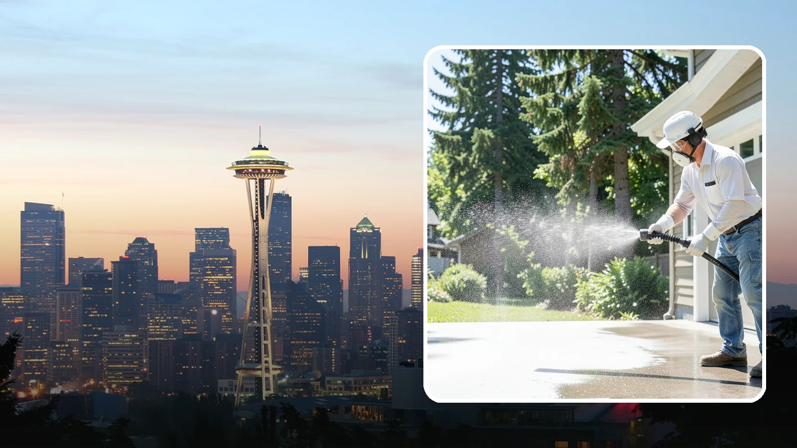 Plastic Cleaning in Seattle, King County, WA - Cleaning of exterior plastic and vinyl fixtures, furniture, and trim that removes grime, mold, and chalking gently.