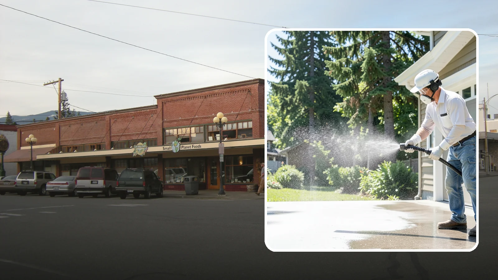 Plastic Cleaning in Sedro-Woolley, Skagit County, WA - Cleaning of exterior plastic and vinyl fixtures, furniture, and trim that removes grime, mold, and chalking gently.