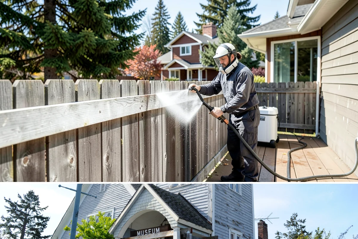 Plastic Cleaning in Steilacoom, Pierce County, WA - Clean exterior plastic in spring to remove winter mold, or in fall before storing furniture for the wet season.