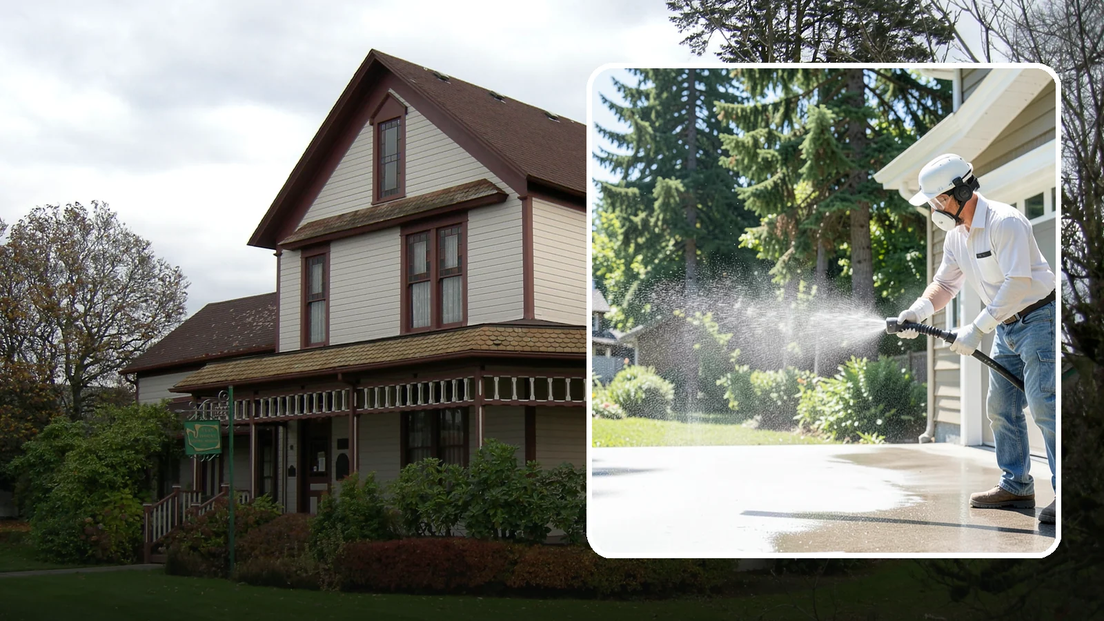 Plastic Cleaning in Sumner, Pierce County, WA - Cleaning of exterior plastic and vinyl fixtures, furniture, and trim that removes grime, mold, and chalking gently.