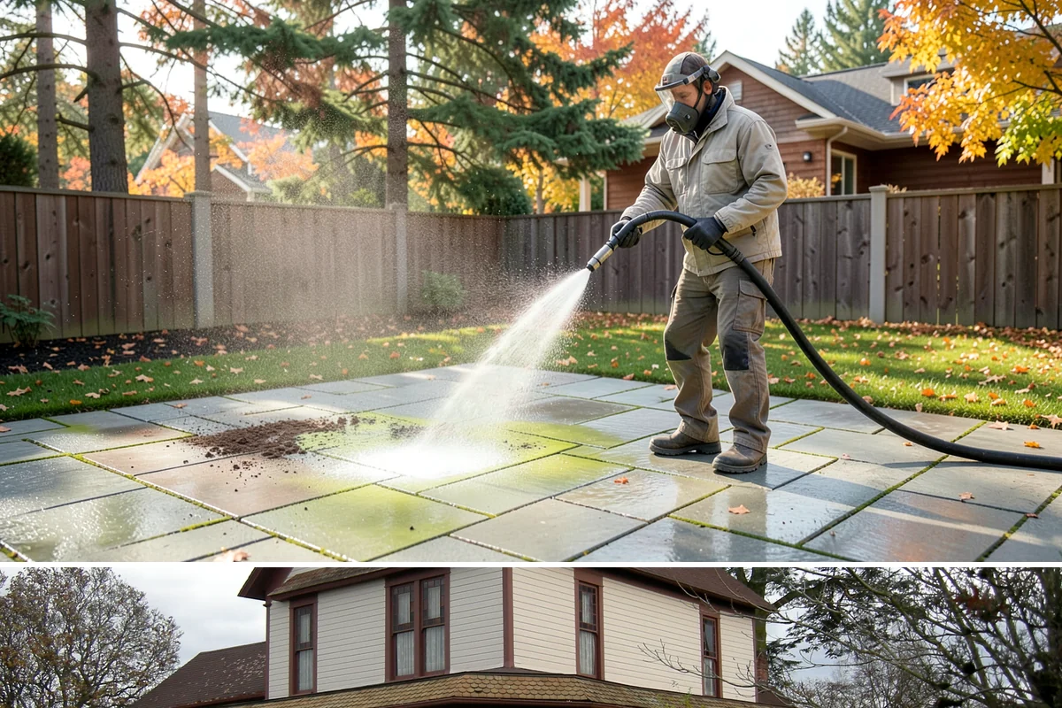 Plastic Cleaning in Sumner, Pierce County, WA - Clean exterior plastic in spring to remove winter mold, or in fall before storing furniture for the wet season.