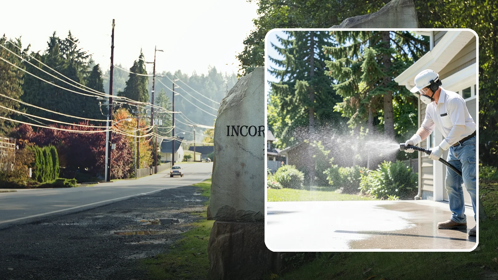 Plastic Cleaning in Wilkeson, Pierce County, WA - Cleaning of exterior plastic and vinyl fixtures, furniture, and trim that removes grime, mold, and chalking gently.