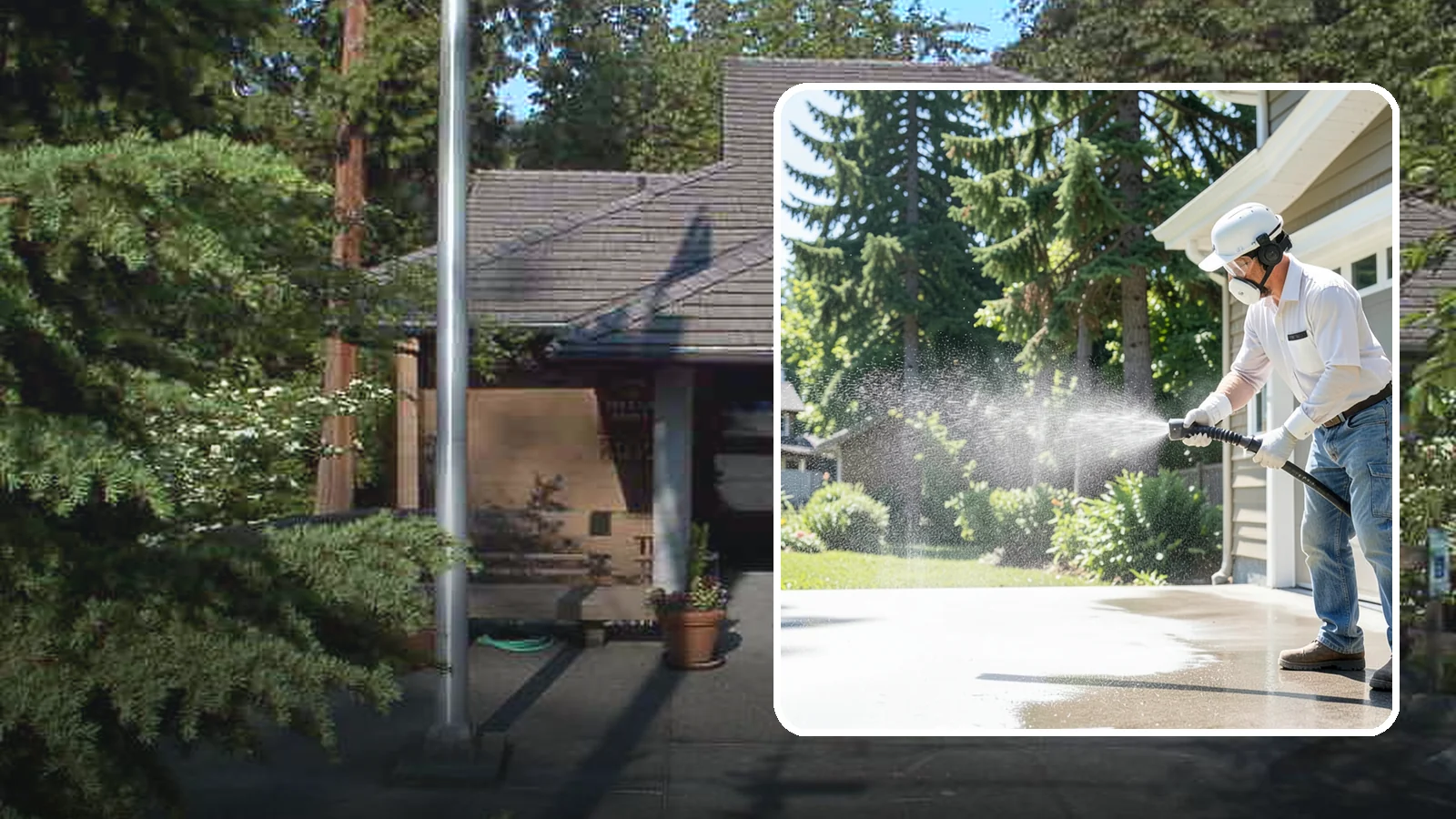 Plastic Cleaning in Yarrow Point, King County, WA - Cleaning of exterior plastic and vinyl fixtures, furniture, and trim that removes grime, mold, and chalking gently.