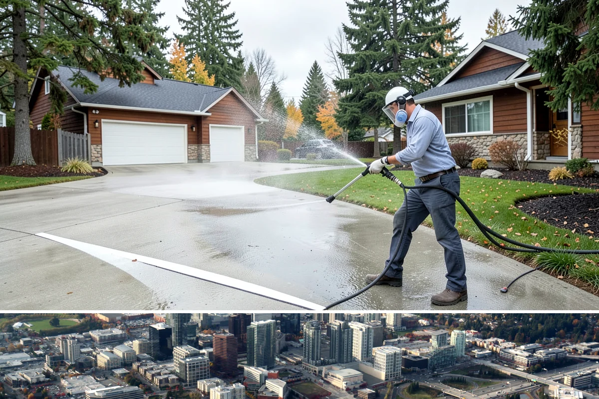 Playground Cleaning in Bellevue, King County, WA - Clean playgrounds in spring to reset equipment after a long, damp winter of limited use.