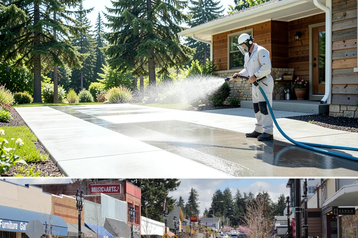 Playground Cleaning in Bothell, King County, WA - Clean playgrounds in spring to reset equipment after a long, damp winter of limited use.