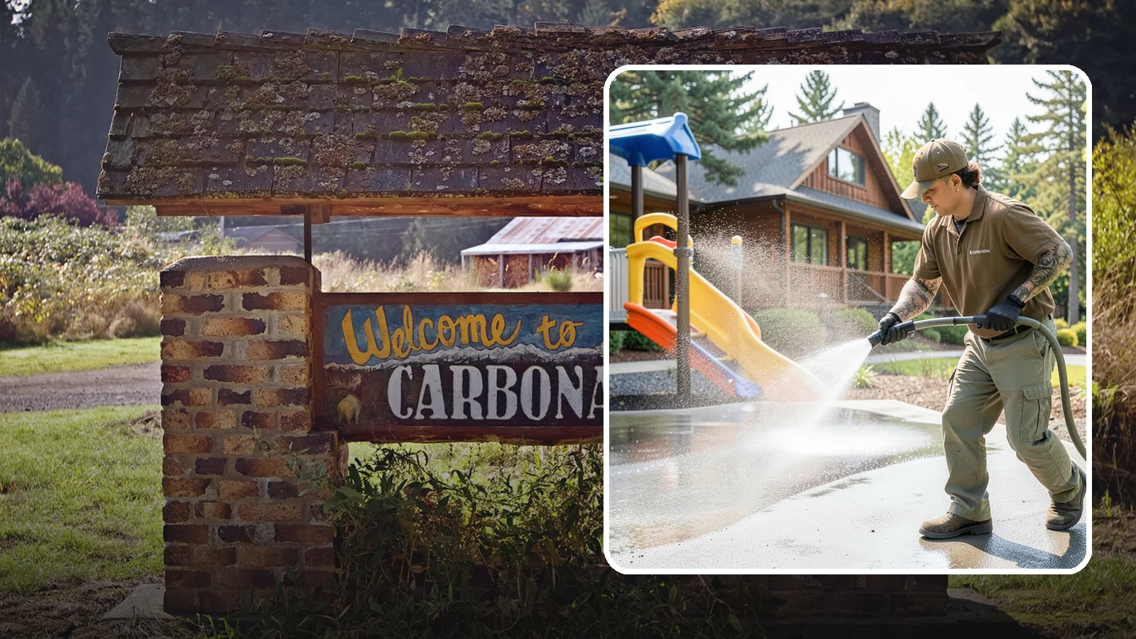 Playground Cleaning in Carbonado, Pierce County, WA - We sanitize and clean playground equipment and safety surfacing, clearing the mold and grime kids' hands and shoes pick up in wet...