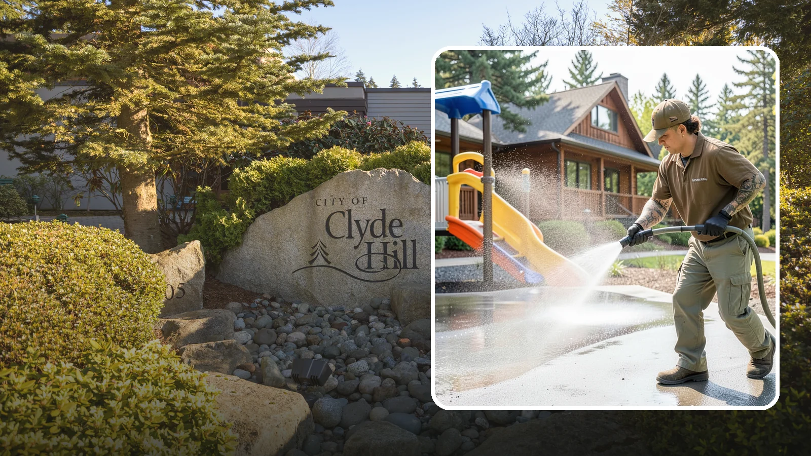 Playground Cleaning in Clyde Hill, King County, WA - We sanitize and clean playground equipment and safety surfacing, clearing the mold and grime kids' hands and shoes pick up in wet...