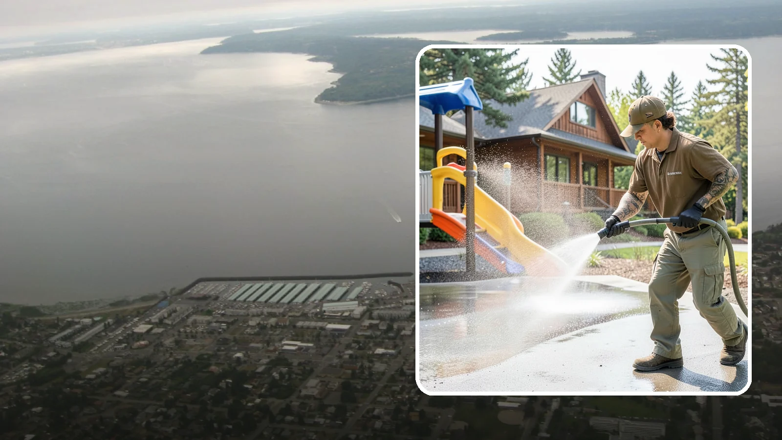 Playground Cleaning in Des Moines, King County, WA - We sanitize and clean playground equipment and safety surfacing, clearing the mold and grime kids' hands and shoes pick up in wet...