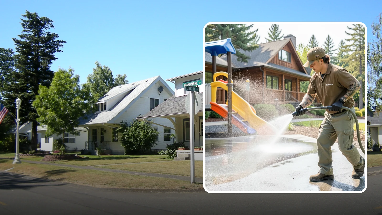 Playground Cleaning in DuPont, Pierce County, WA - We sanitize and clean playground equipment and safety surfacing, clearing the mold and grime kids' hands and shoes pick up in wet...