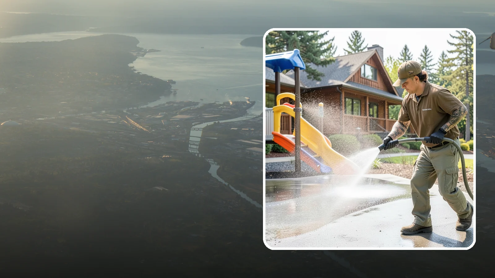 Playground Cleaning in Fife, Pierce County, WA - We sanitize and clean playground equipment and safety surfacing, clearing the mold and grime kids' hands and shoes pick up in wet...