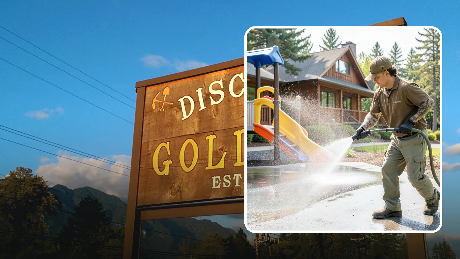 Playground Cleaning in Gold Bar, Snohomish County, WA - We sanitize and clean playground equipment and safety surfacing, clearing the mold and grime kids' hands and shoes pick up in wet...