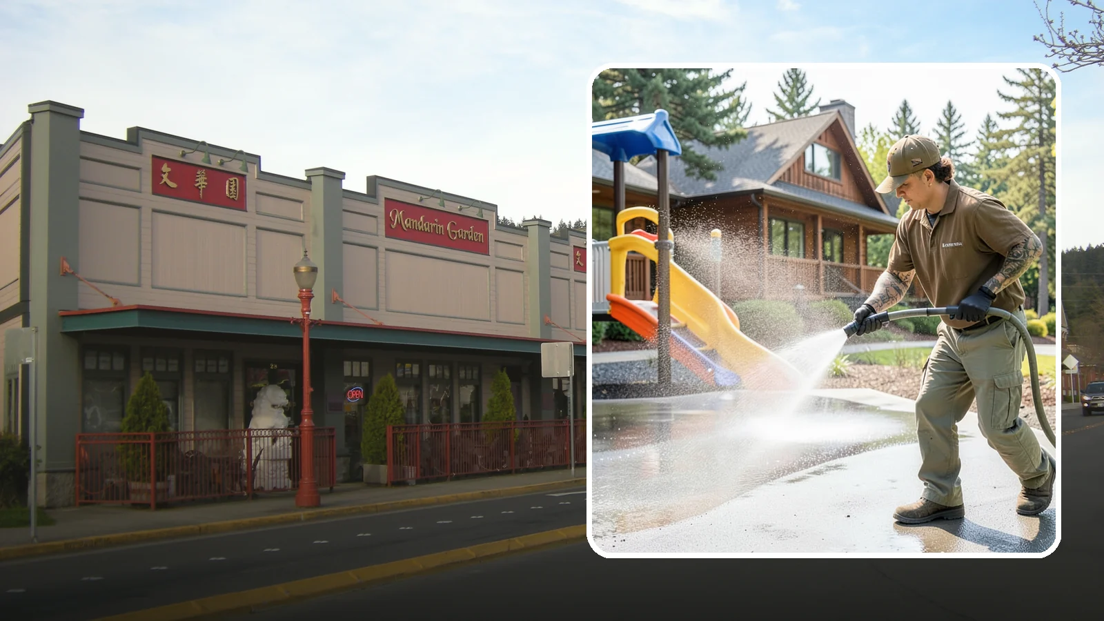 Playground Cleaning in Issaquah, King County, WA - We sanitize and clean playground equipment and safety surfacing, clearing the mold and grime kids' hands and shoes pick up in wet...
