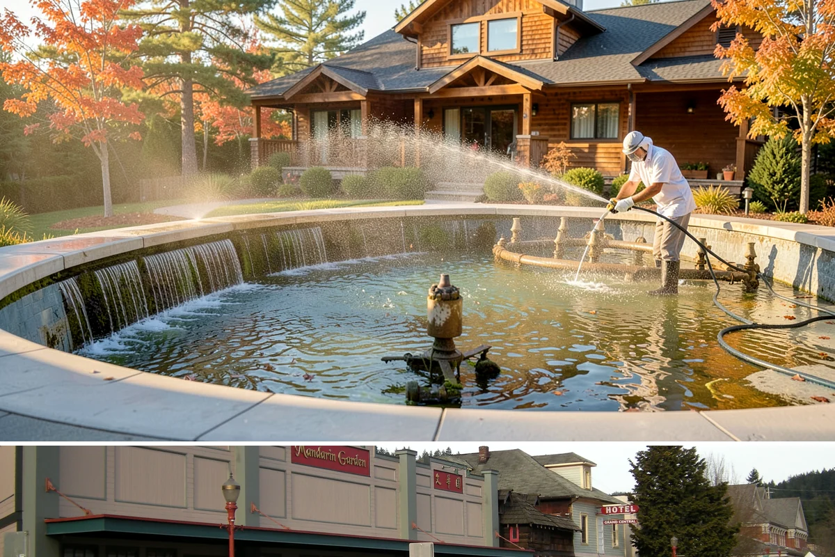 Playground Cleaning in Issaquah, King County, WA - Clean playgrounds in spring to reset equipment after a long, damp winter of limited use.