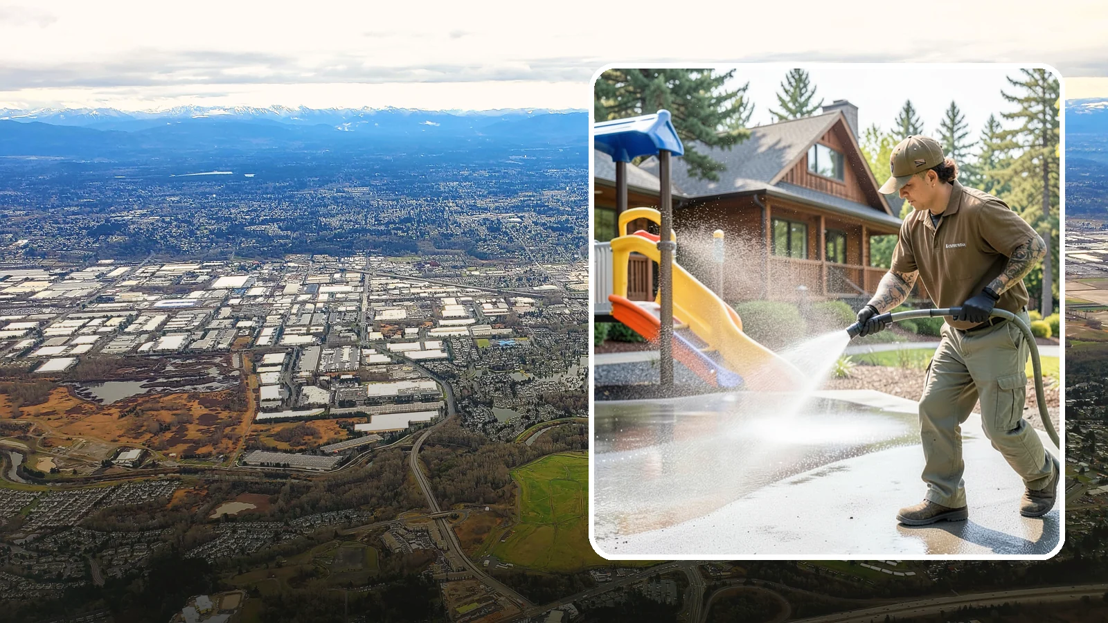 Playground Cleaning in Kent, King County, WA - We sanitize and clean playground equipment and safety surfacing, clearing the mold and grime kids' hands and shoes pick up in wet...
