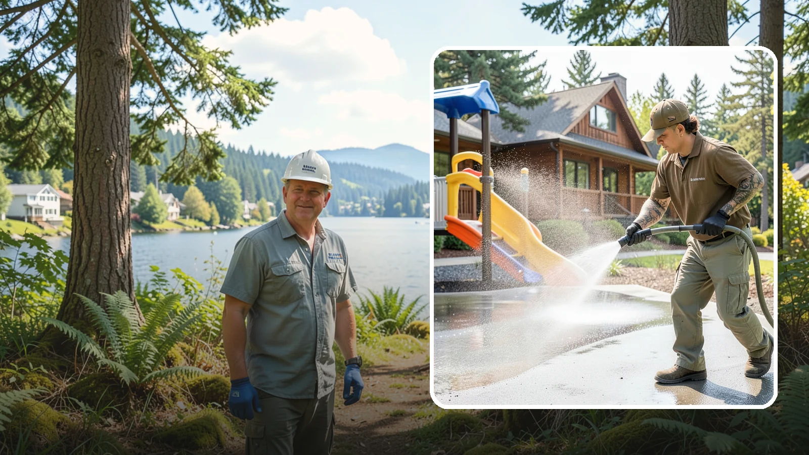 Playground Cleaning in Milton, King County, WA - We sanitize and clean playground equipment and safety surfacing, clearing the mold and grime kids' hands and shoes pick up in wet...