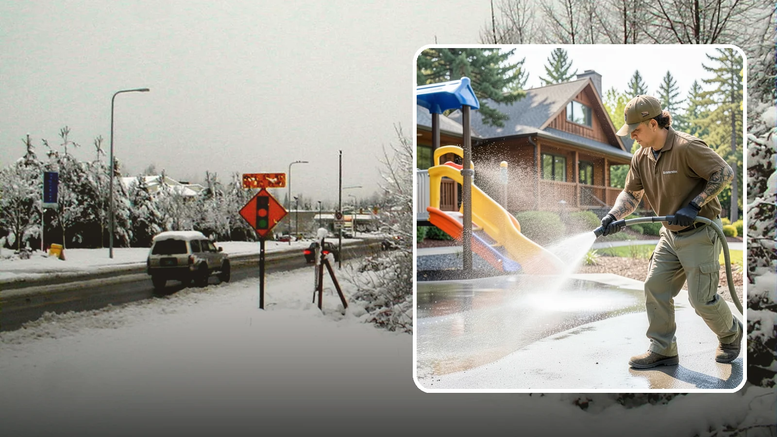 Playground Cleaning in Newcastle, King County, WA - We sanitize and clean playground equipment and safety surfacing, clearing the mold and grime kids' hands and shoes pick up in wet...