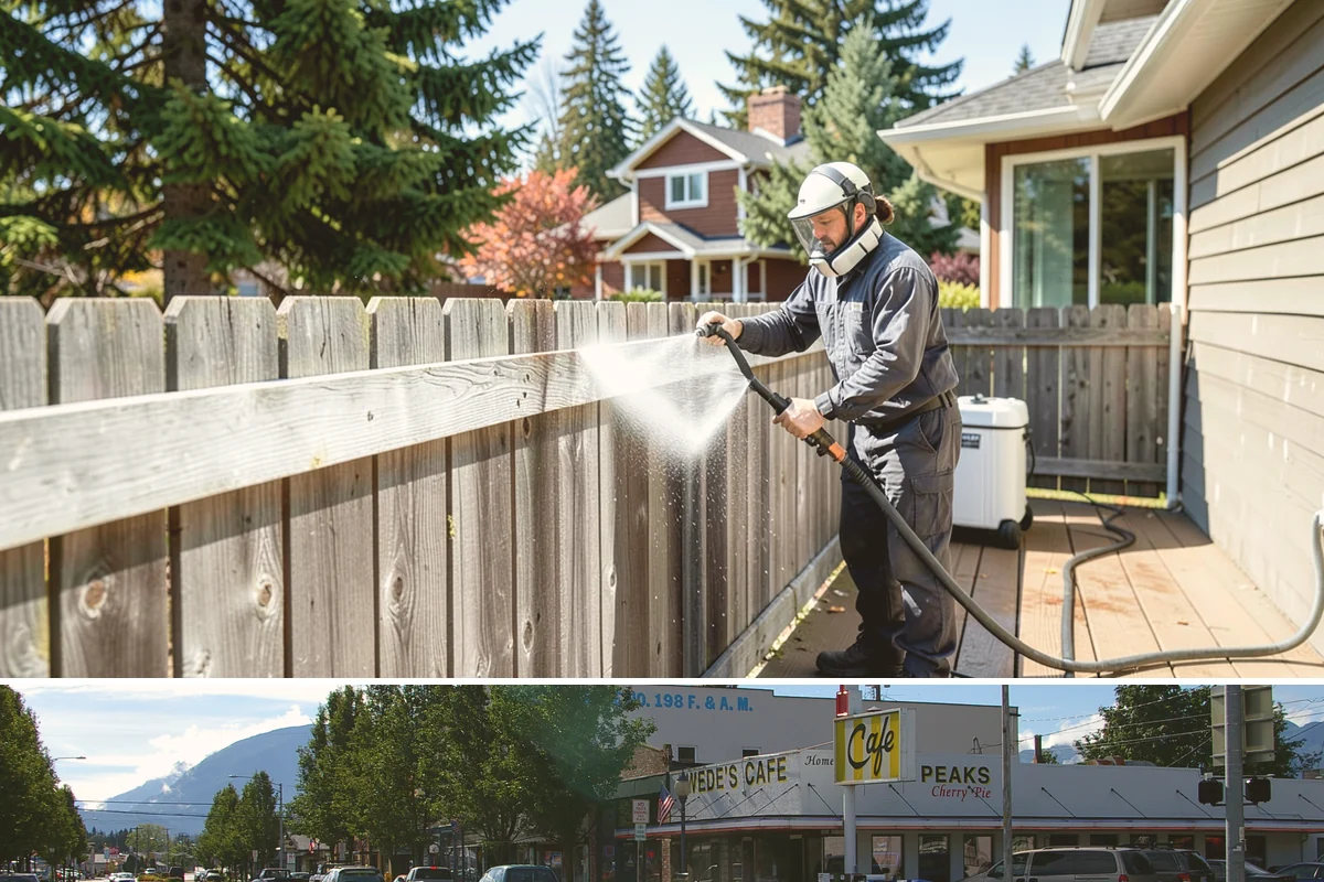 Playground Cleaning in North Bend, King County, WA - Clean playgrounds in spring to reset equipment after a long, damp winter of limited use.