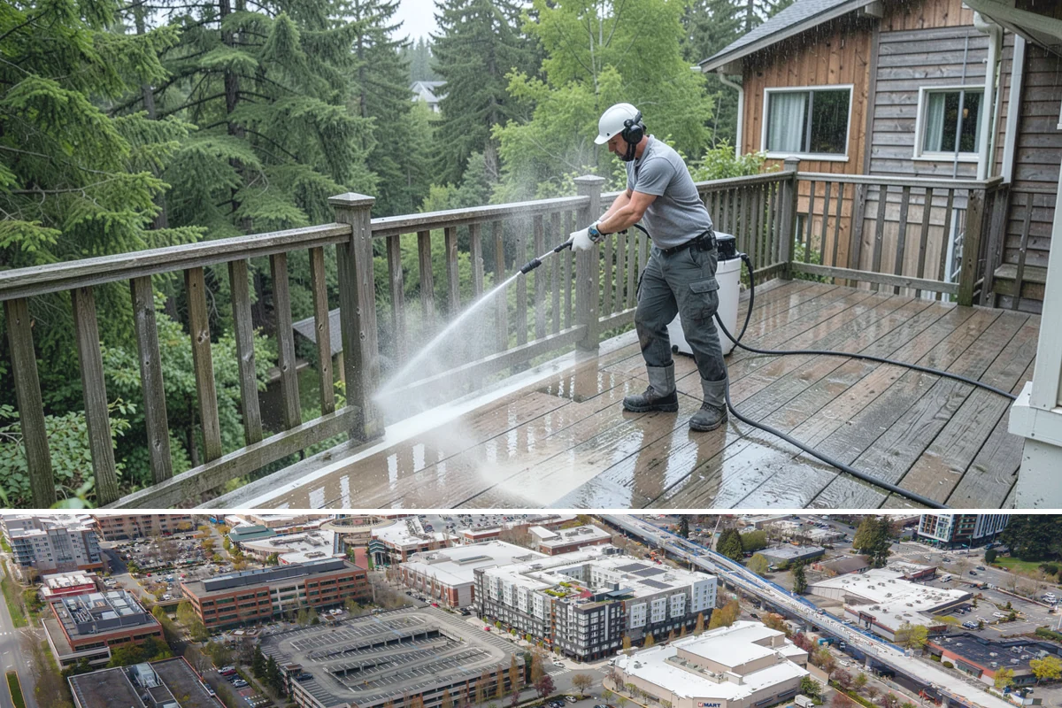 Playground Cleaning in Redmond, King County, WA - Clean playgrounds in spring to reset equipment after a long, damp winter of limited use.
