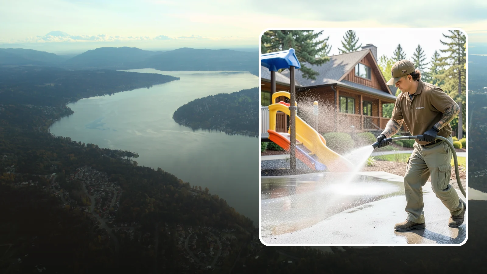 Playground Cleaning in Sammamish, King County, WA - We sanitize and clean playground equipment and safety surfacing, clearing the mold and grime kids' hands and shoes pick up in wet...