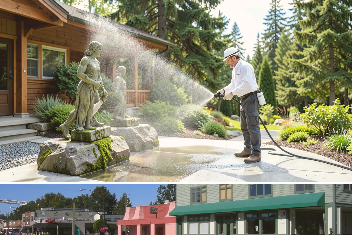 Playground Cleaning in Snoqualmie, King County, WA - Clean playgrounds in spring to reset equipment after a long, damp winter of limited use.