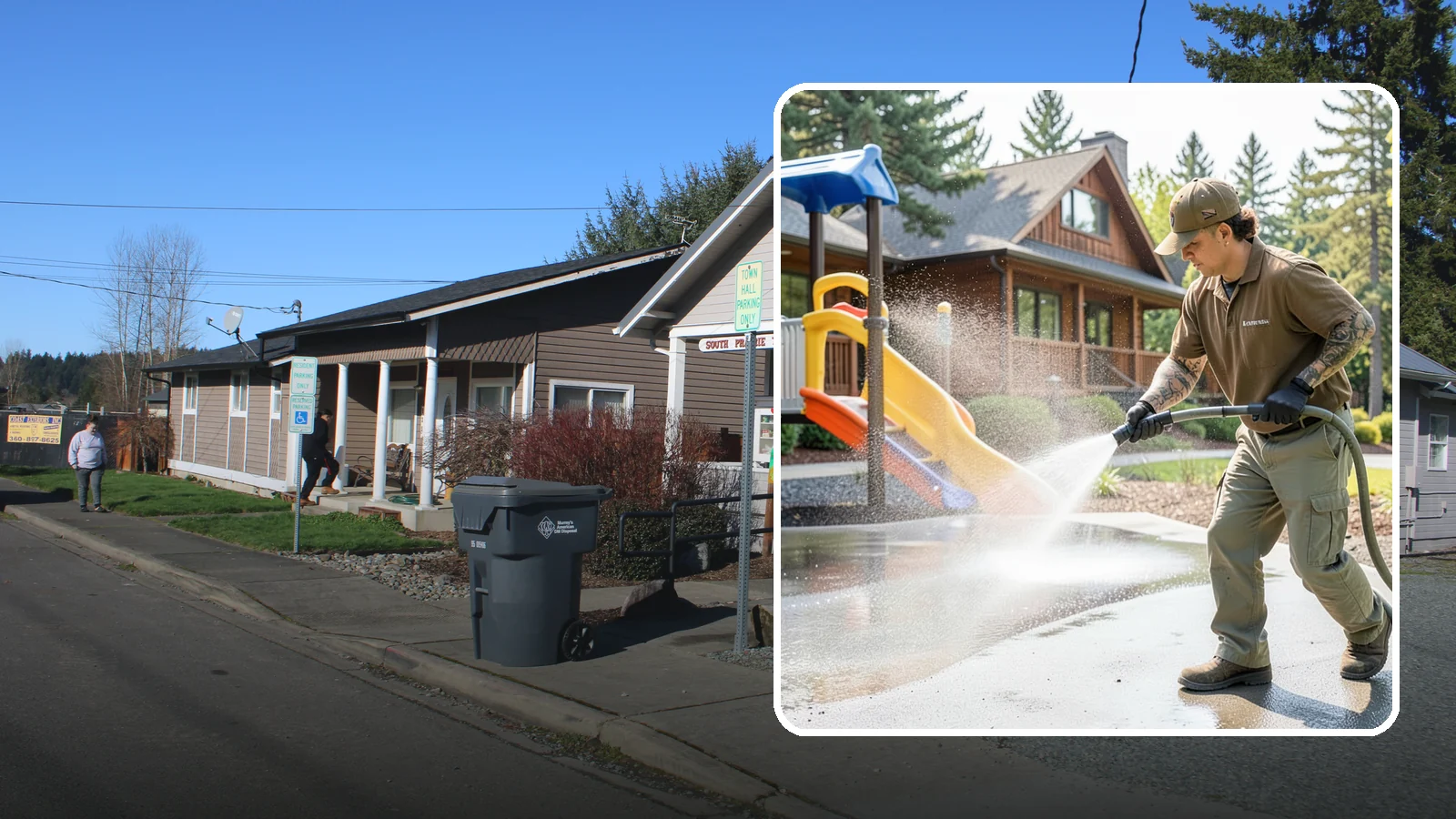 Playground Cleaning in South Prairie, Pierce County, WA - We sanitize and clean playground equipment and safety surfacing, clearing the mold and grime kids' hands and shoes pick up in wet...