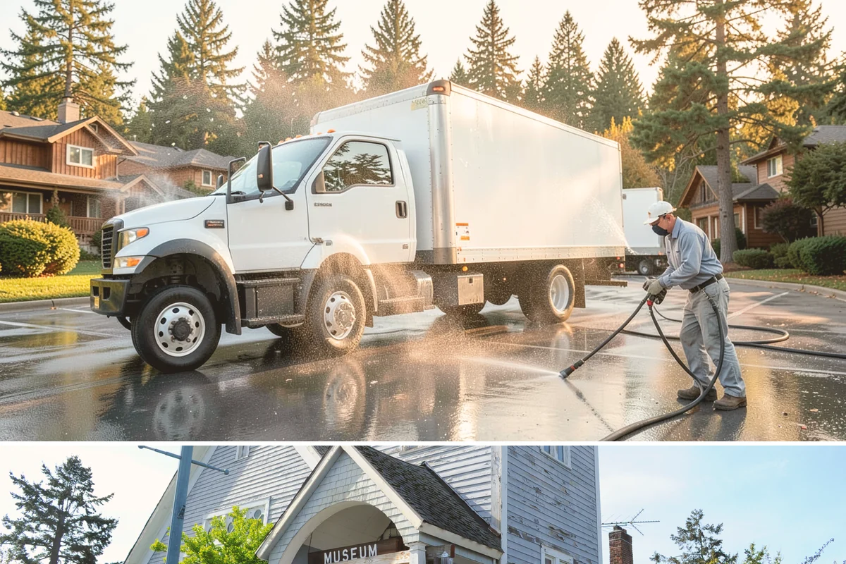 Playground Cleaning in Steilacoom, Pierce County, WA - Clean playgrounds in spring to reset equipment after a long, damp winter of limited use.