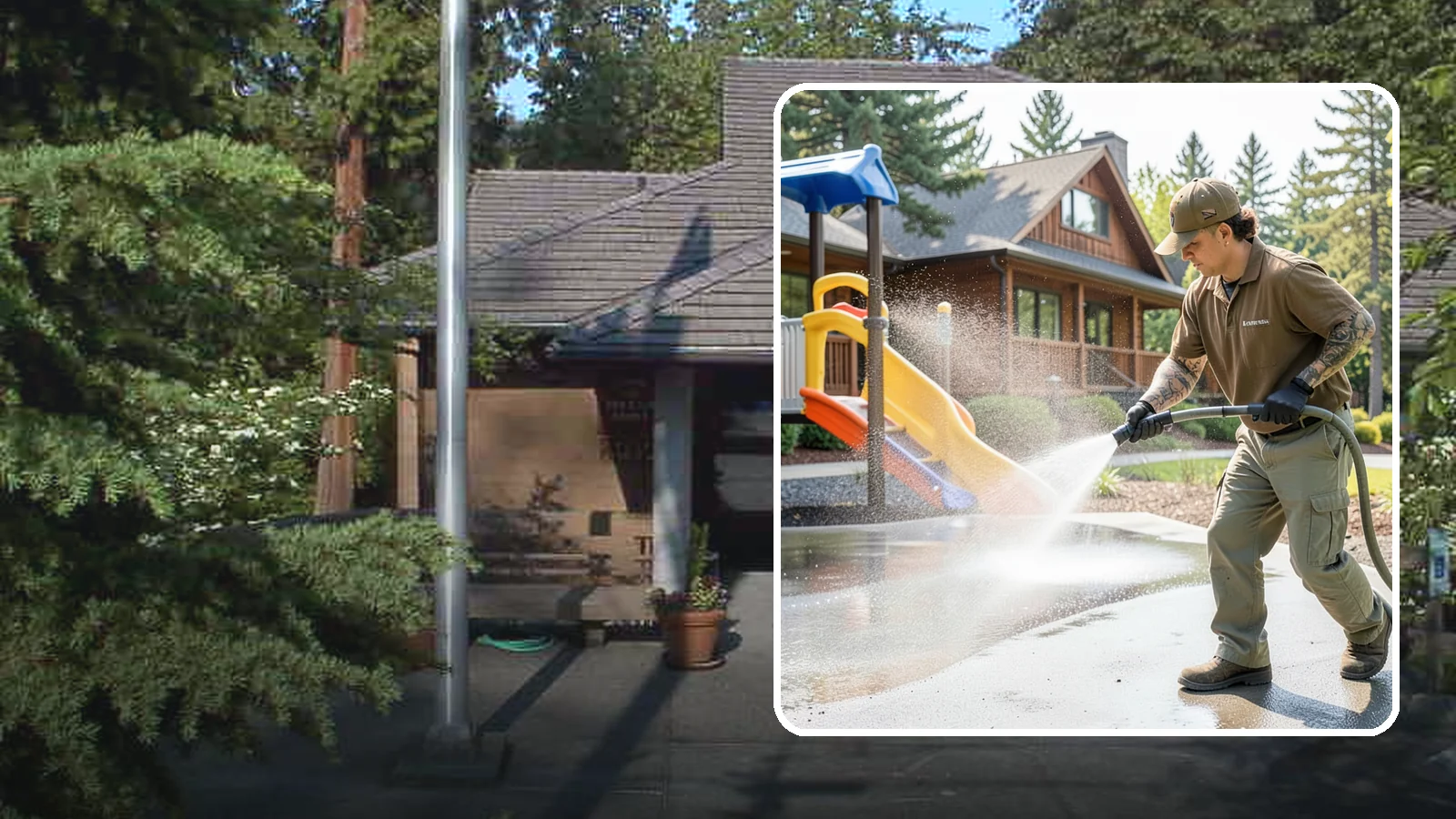 Playground Cleaning in Yarrow Point, King County, WA - We sanitize and clean playground equipment and safety surfacing, clearing the mold and grime kids' hands and shoes pick up in wet...