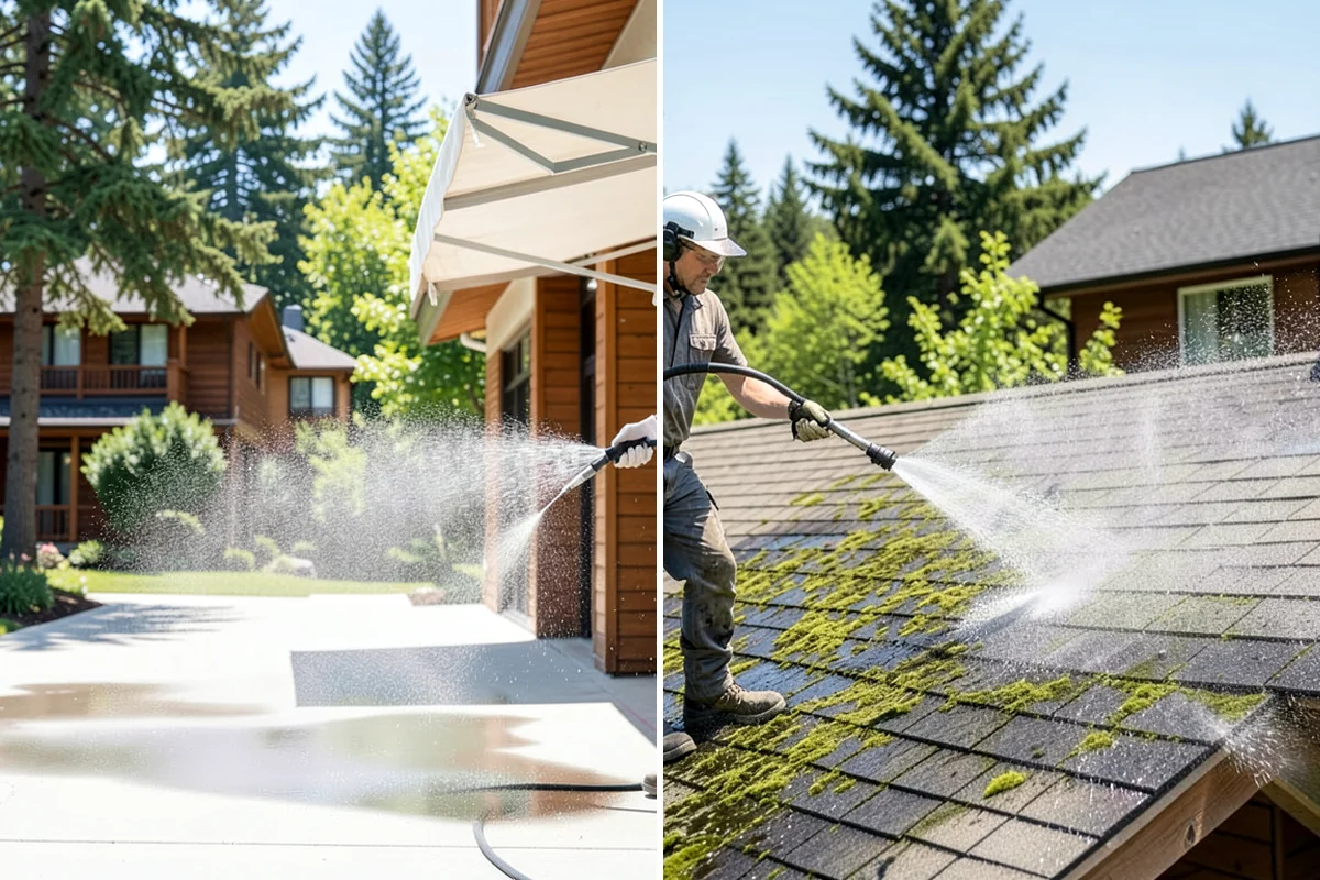 Playset Cleaning in Arlington, Snohomish County, WA - Clear the play area and inspect the surfaces