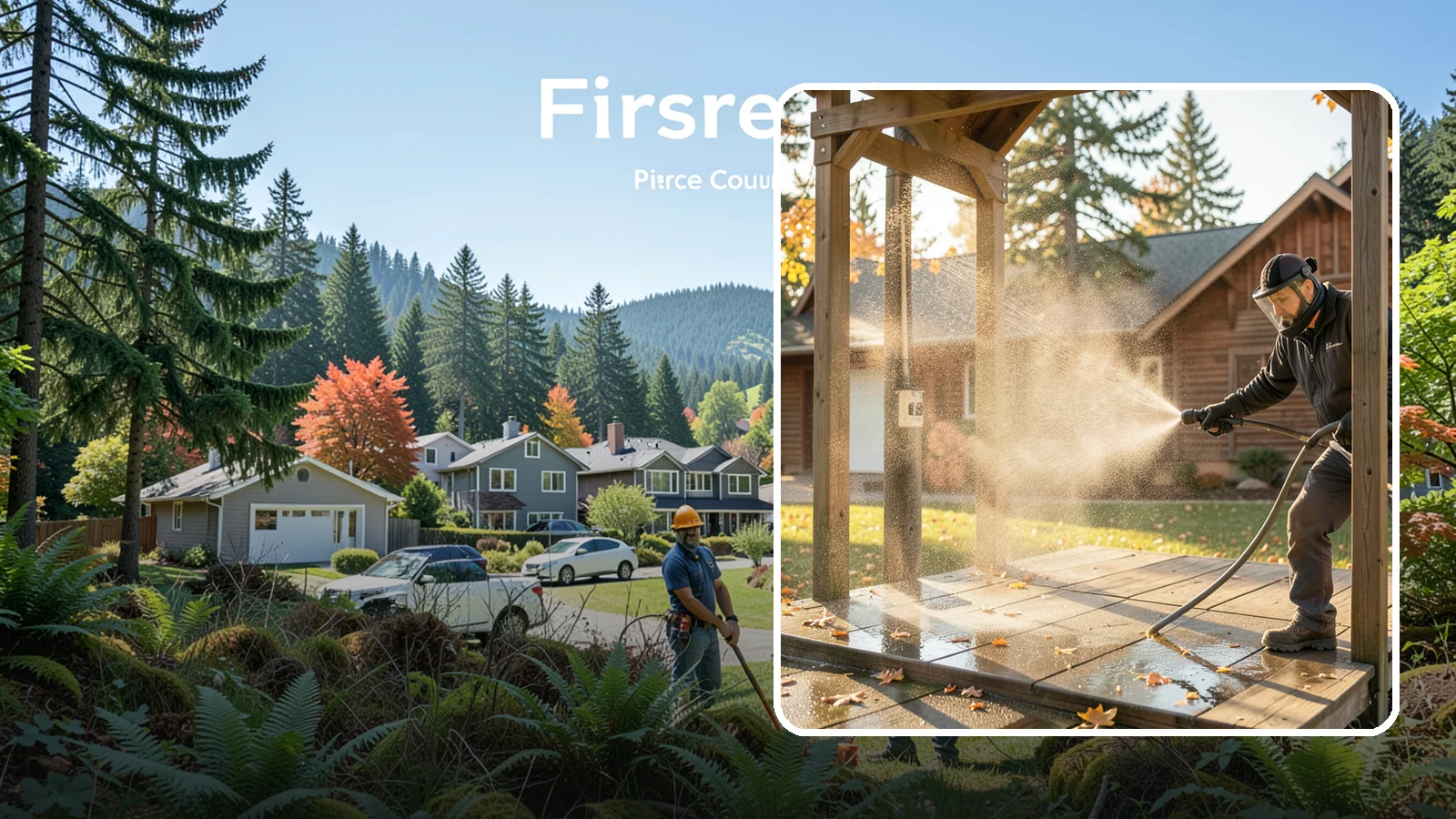 Playset Cleaning in Fircrest, Pierce County, WA - Sanitize and clean wood and plastic playsets to remove mold, mildew, and grime for a safer play surface.
