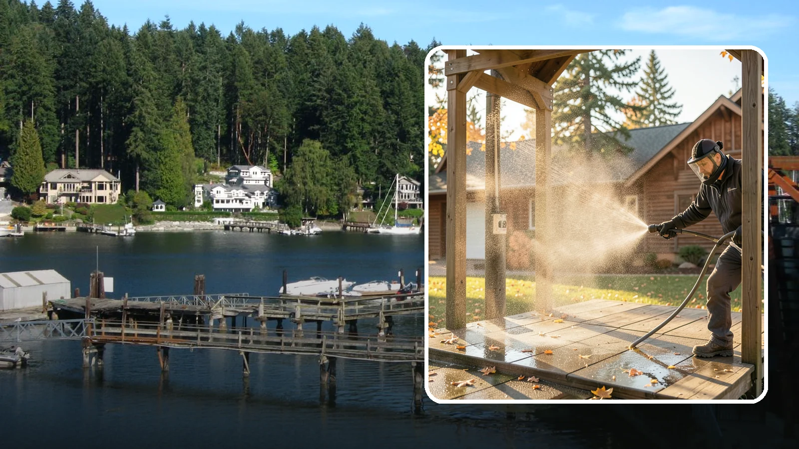 Playset Cleaning in Gig Harbor, Pierce County, WA - Sanitize and clean wood and plastic playsets to remove mold, mildew, and grime for a safer play surface.