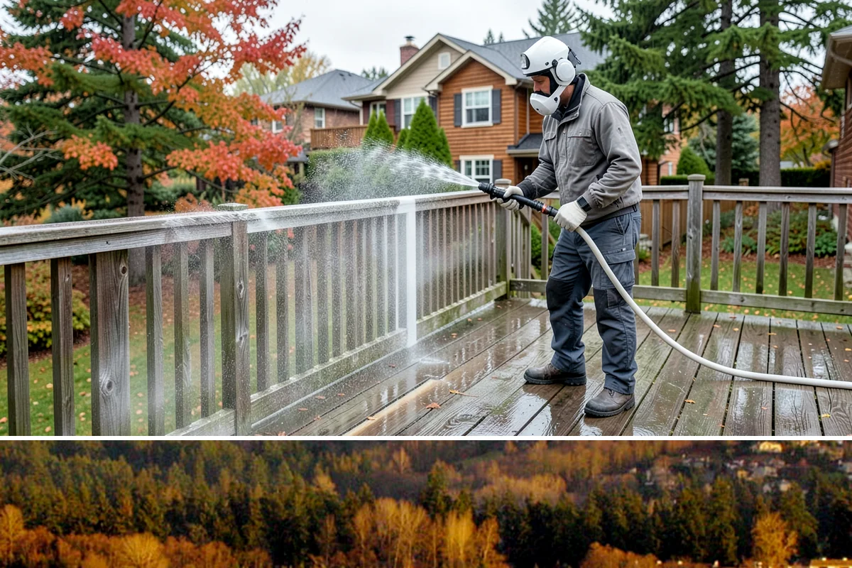 Playset Cleaning in Kenmore, King County, WA - Late spring cleaning prepares the playset for a summer of use and clears the mildew that built up over the wet months.