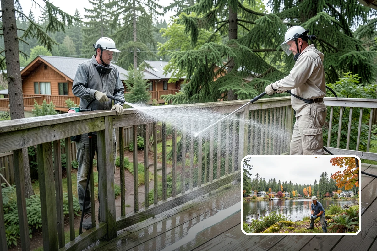 Playset Cleaning in La Conner, Skagit County, WA - Removes mold and mildew from surfaces kids touch