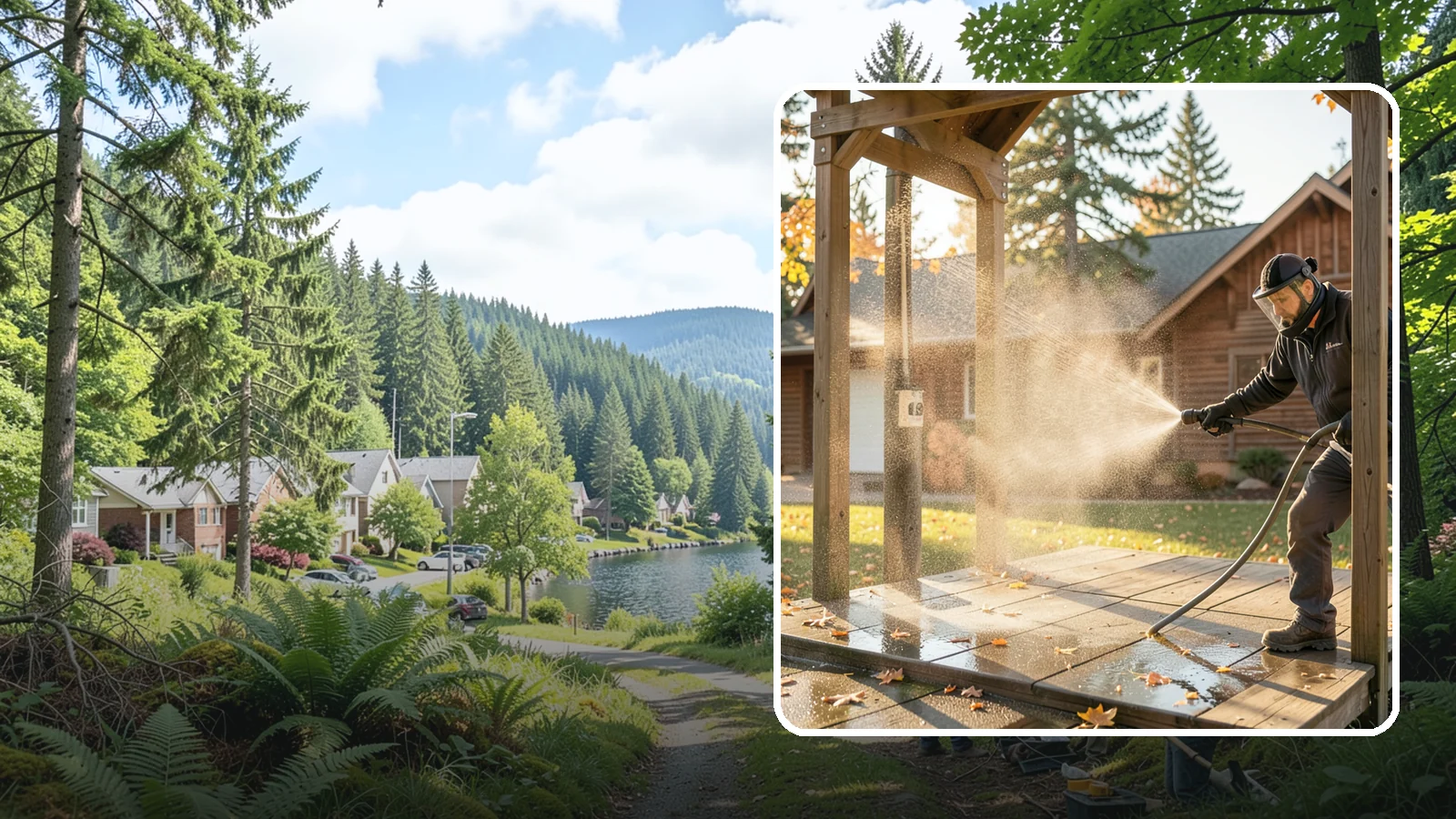 Playset Cleaning in Lake Forest Park, King County, WA - Sanitize and clean wood and plastic playsets to remove mold, mildew, and grime for a safer play surface.