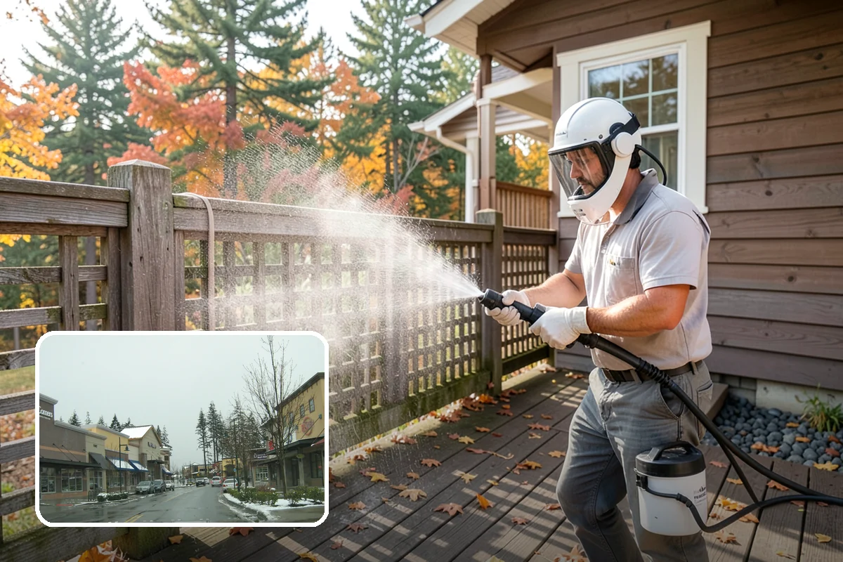 Playset Cleaning in Mill Creek, Snohomish County, WA - Removes mold and mildew from surfaces kids touch