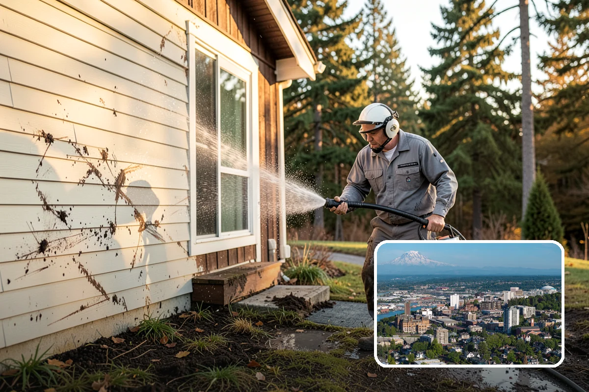 Playset Cleaning in Tacoma, Pierce County, WA - Removes mold and mildew from surfaces kids touch