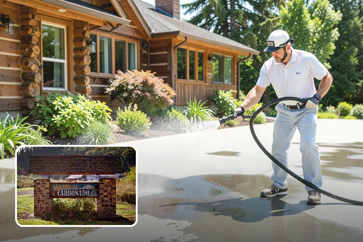 Pool Cage Cleaning in Carbonado, Pierce County, WA - Clears algae and mildew from fine screen mesh safely