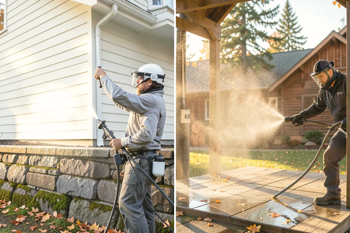 Pool Cage Cleaning in Carnation, King County, WA - Brush debris from screen tracks and corner brackets