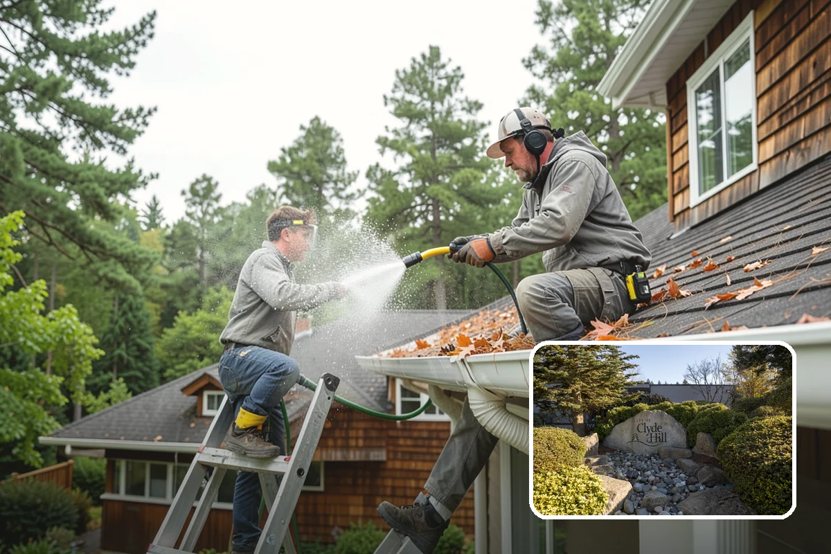 Pool Cage Cleaning in Clyde Hill, King County, WA - Clears algae and mildew from fine screen mesh safely