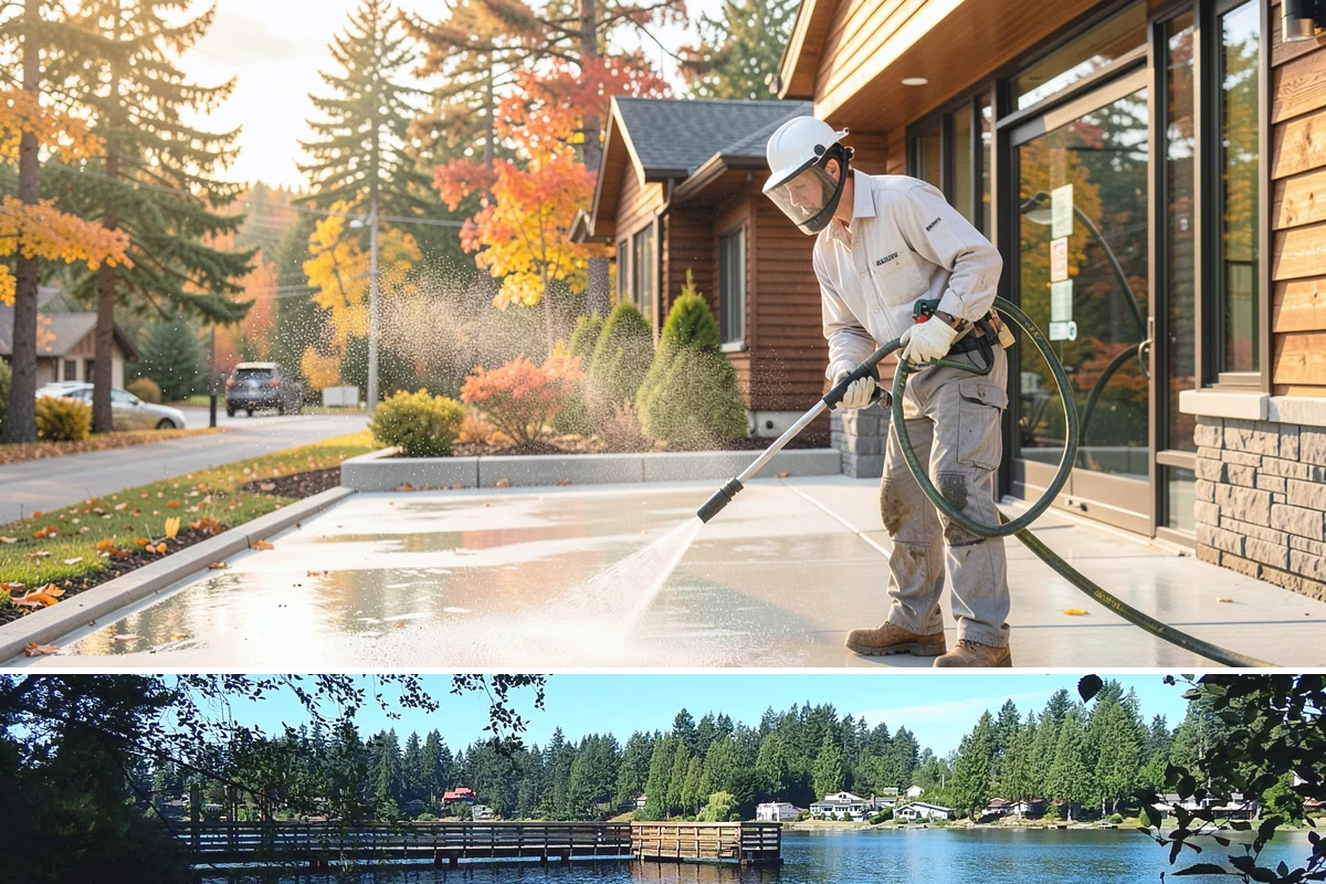 Pool Cage Cleaning in Federal Way, King County, WA - Clean the cage in early summer after the heaviest pollen and needle drop have passed.