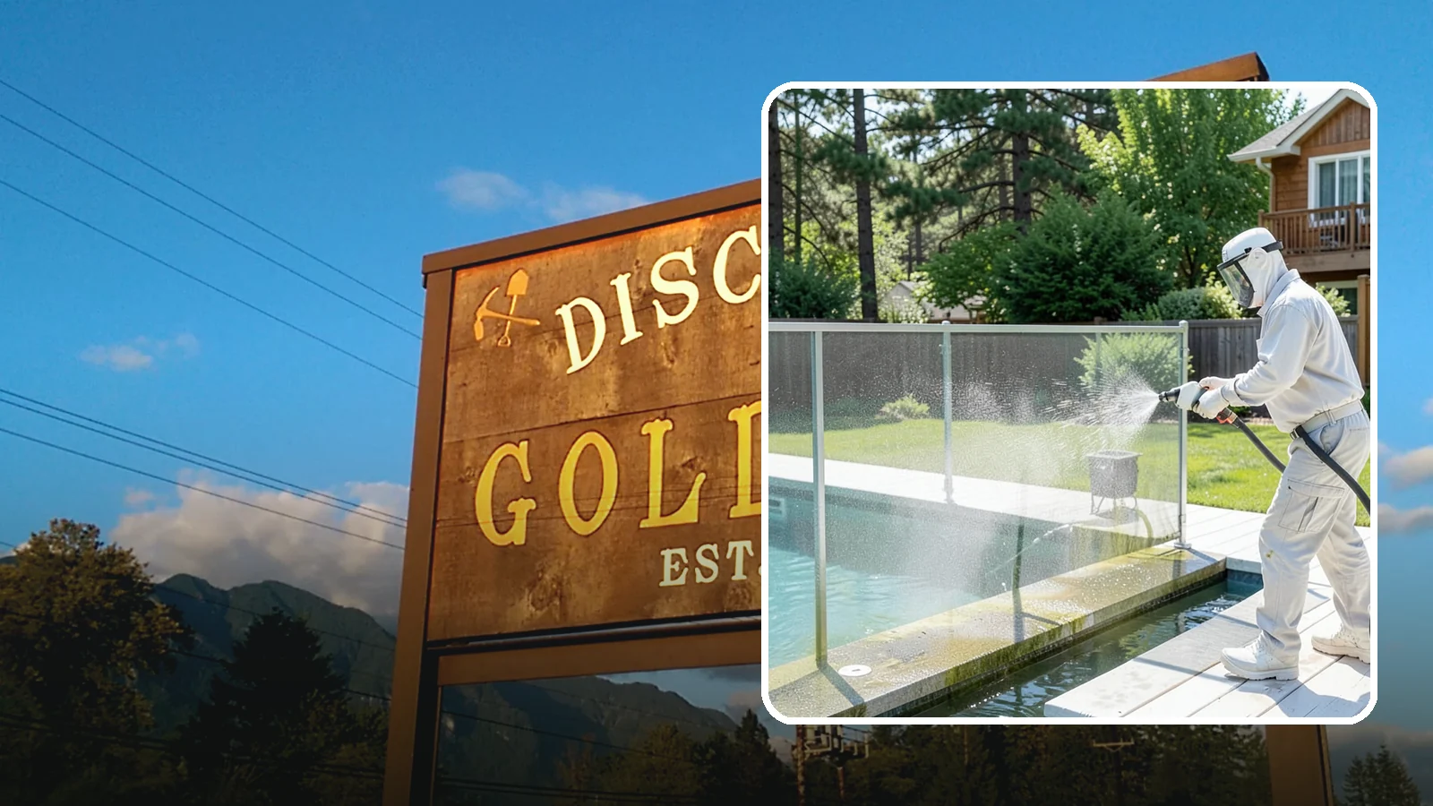 Pool Cage Cleaning in Gold Bar, Snohomish County, WA - We soft wash pool cage screens and framing to clear the algae and mildew that build up fast in our humid, tree-lined yards.