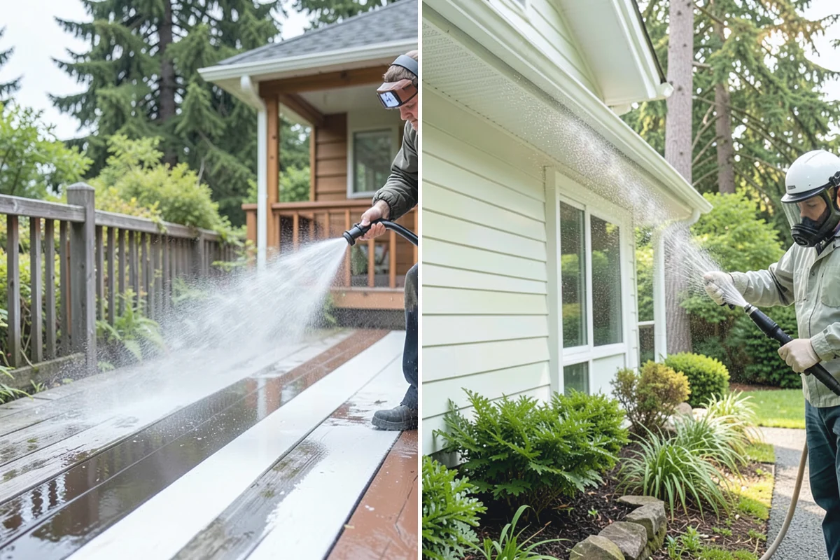 Pool Cage Cleaning in Gold Bar, Snohomish County, WA - Brush debris from screen tracks and corner brackets