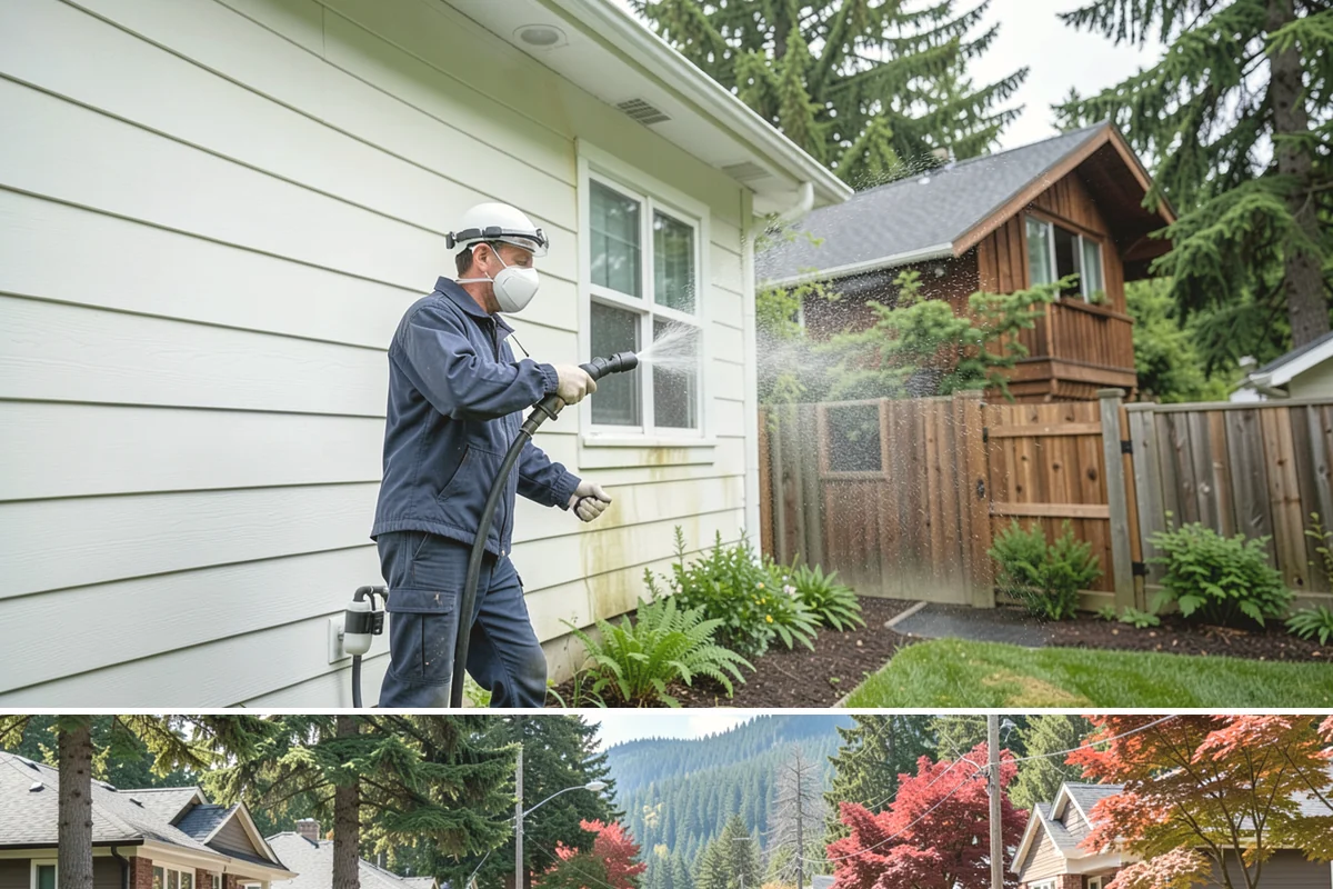 Pool Cage Cleaning in Hunts Point, King County, WA - Clean the cage in early summer after the heaviest pollen and needle drop have passed.