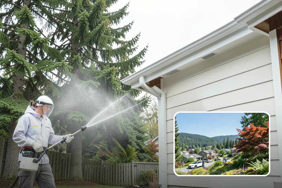 Pool Cage Cleaning in Index, Snohomish County, WA - Clears algae and mildew from fine screen mesh safely