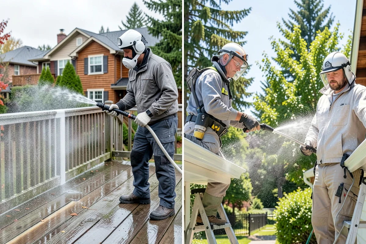 Pool Cage Cleaning in Lake Forest Park, King County, WA - Brush debris from screen tracks and corner brackets
